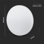 LED Πλαφονιέρα Λευκή 15W V-TAC PRO Samsung Chip IP44 110° 1850lm Φ200 Θερμό 3000K – 2113889