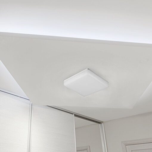 LED Πλαφονιέρα Λευκή 25W V-TAC PRO Samsung Chip IP44 110° 2500lm 30×30 Θερμό 3000K – 13959