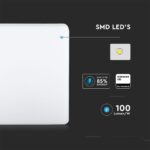 LED Πλαφονιέρα Λευκή 25W V-TAC PRO Samsung Chip IP44 110° 2500lm 30×30 Θερμό 3000K – 13959