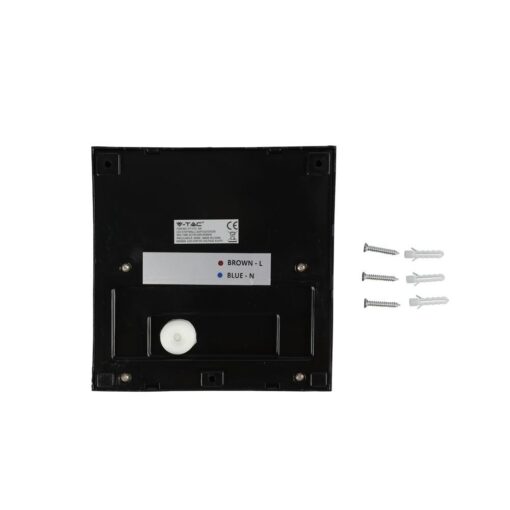 Επιτοίχιο Φωτιστικό LED για Σκαλοπάτια 3W V-TAC Μαύρο Τετράγωνο Αδιάβροχο IP65 Θερμό Λευκό 3000K – 1398