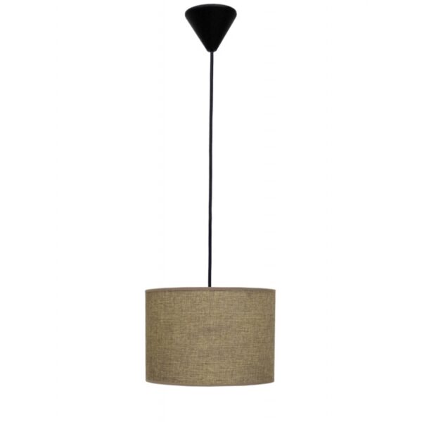 ΗΚ-06 ΑΜΜΟΥ/ΚΑΦΕ 1L ΚΡΕΜΑΣΤΟ ΚΑΠΕΛΟ ME ΚΑΛΩΔΙΟ ,Φωτιστικό καπέλο κύλινδρος Φ20 Heronia – 14-0144