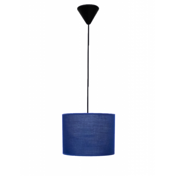 ΗΚ-08 ΜΠΛΕ 1L ΚΡΕΜΑΣΤΟ ΚΑΠΕΛΟ ME ΚΑΛΩΔΙΟ ,Φωτιστικό καπέλο κύλινδρος Φ20 Heronia – 14-0145