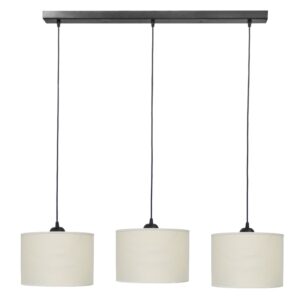 ΗΚ-01RAGA /3L ΛΕΥΚΟ-ΚΡΕΜ Μοντέρνο φωτιστικό ράγα 3φωτο κύλινδρος Heronia – 14-0156