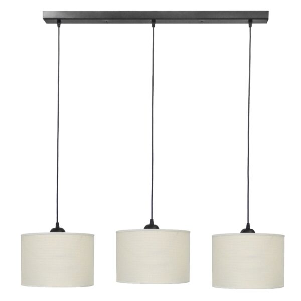 ΗΚ-01RAGA /3L ΛΕΥΚΟ-ΚΡΕΜ Μοντέρνο φωτιστικό ράγα 3φωτο κύλινδρος Heronia – 14-0156