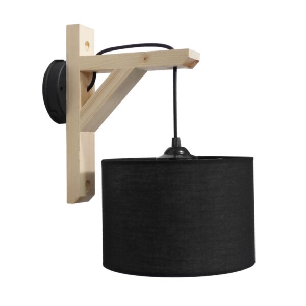 HKF-03AP WOOD ΜΑΥΡΟ-NATURAL ΑΠΛΙΚΑ Ε/27 ΞΥΛΟ-ΑΜΠΑΖΟΥΡ Heronia – 14-0237