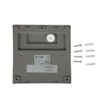 Επιτοίχιο Φωτιστικό LED για Σκαλοπάτια 3W V-TAC Γκρι Τετράγωνο Αδιάβροχο IP65 Θερμό Λευκό 3000K – 1400