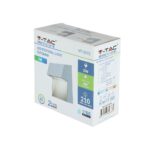 Επιτοίχιο Φωτιστικό LED για Σκαλοπάτια 3W V-TAC Γκρι Τετράγωνο Αδιάβροχο IP65 Θερμό Λευκό 3000K – 1400