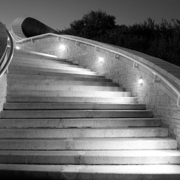 Επιτοίχιο Φωτιστικό LED για Σκαλοπάτια 3W V-TAC Μαύρο Στρογγυλό Αδιάβροχο IP65 Θερμό Λευκό 3000K – 1404