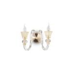 IDEAL LUX Απλίκα Τοίχου STRAUSS 2xE14 Κρύσταλλο – 140599