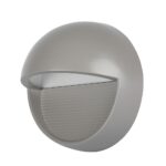 Επιτοίχιο Φωτιστικό LED για Σκαλοπάτια 3W V-TAC Γκρι Στρογγυλό Αδιάβροχο IP65 Θερμό Λευκό 3000K – 1406