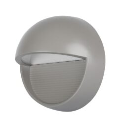 Επιτοίχιο Φωτιστικό LED για Σκαλοπάτια 3W V-TAC Γκρι Στρογγυλό Αδιάβροχο IP65 Θερμό Λευκό 3000K – 1406