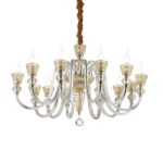 IDEAL LUX Κρεμαστό Φωτιστικό STRAUSS 12xE14 Κρύσταλλο – 140612