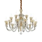 IDEAL LUX Κρεμαστό Φωτιστικό  STRAUSS 18xE14 Κρύσταλλο – 140629