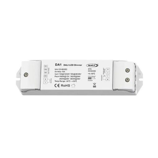 DALI LED DIMMER 5A*2CH 12-48VDC (PUSH BOTTON) DA1 EUROLAMP – 145-71600