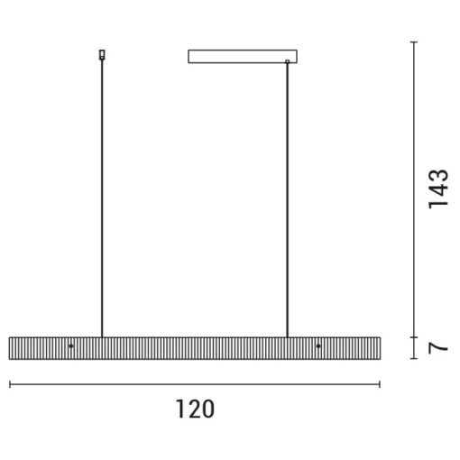 ΦΩΤΙΣΤΙΚΟ ΓΡΑΜΜΙΚΟ ΜΟΝΟΦΩΤΟ LED 25W ΜΑΥΡΟ 3 CCT L120*W5.6*H7CM EUROLAMP – 144-16021