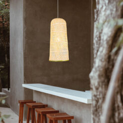 ΦΩΤΙΣΤΙΚΟ ΚΡΕΜΑΣΤΟ ΜΟΝΟΦΩΤΟ Ε27 MAX 60W D300x600H BAMBOO EUROLAMP – 144-31008