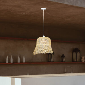 ΦΩΤΙΣΤΙΚΟ ΚΡΕΜΑΣΤΟ ΜΟΝΟΦΩΤΟ Ε27 MAX 60W D400XH430 BAMBOO EUROLAMP – 144-31009