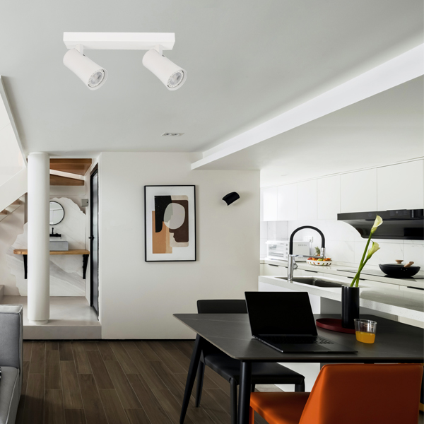 ΣΠΟΤ ΟΡΟΦΗΣ ΔΙΠΛΟ GU10 S1901 ΛΕΥΚΟ EUROLAMP 144-60007