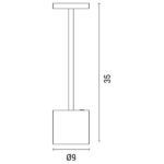 ΠΟΡΤΑΤΙΦ ΑΦΗΣ ΕΠΑΝΑΦΟΡΤΙΖΟΜΕΝΟ LED 4W DIMMABLE ΧΡΥΣΟ EUROLAMP – 144-70006