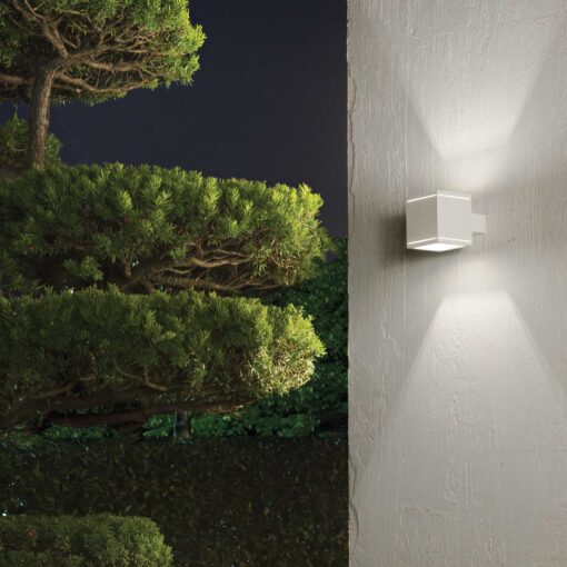 IDEAL LUX Φωτιστικό Τοίχου Βεράντας SNIF 1xG9 IP44 Λευκού Χρώματος – 144276