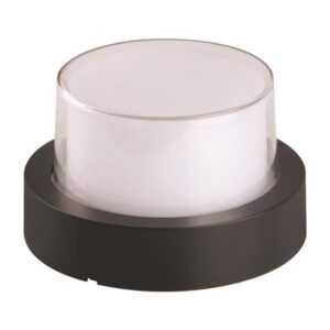 ΑΠΛΙΚΑ ΤΟΙΧΟΥ ΣΤΡΟΓΓΥΛΗ LED 12W Φ169X100 3000K IP65 ΜΑΥΡΗ PRO EUROLAMP – 145-20202