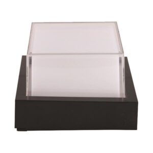 ΑΠΛΙΚΑ ΤΟΙΧΟΥ ΤΕΤΡΑΓΩΝΗ LED 12W 160X160X100 3000K IP65 ΜΑΥΡΗ PRO EUROLAMP – 145-20203