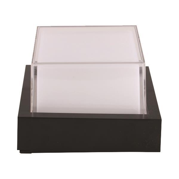 ΑΠΛΙΚΑ ΤΟΙΧΟΥ ΤΕΤΡΑΓΩΝΗ LED 12W 160X160X100 3000K IP65 ΜΑΥΡΗ PRO EUROLAMP – 145-20203