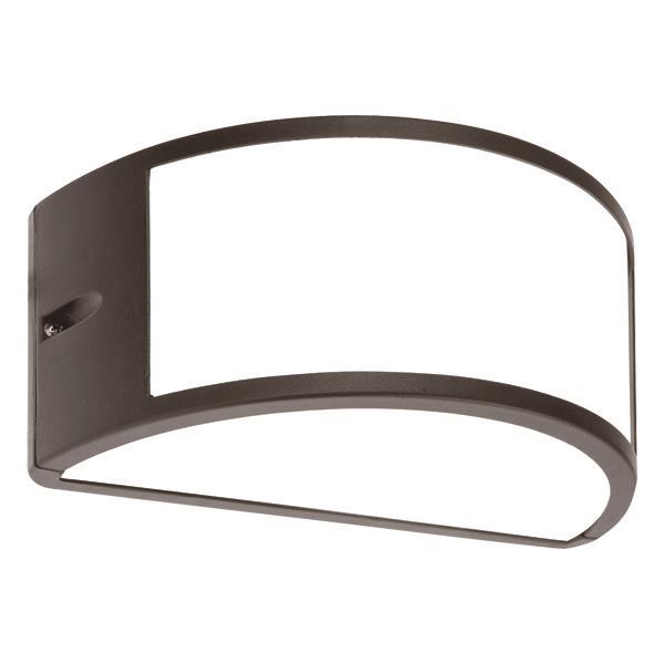 ΑΠΛΙΚΑ ΤΟΙΧΟΥ ΟΒΑΛ E27 MAX 10W LED 220X121X108 IP54 ΜΑΥΡΗ PRO EUROLAMP – 145-20211