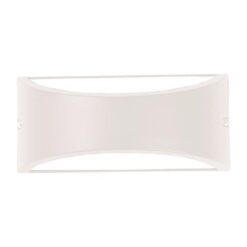 ΑΠΛΙΚΑ ΤΟΙΧΟΥ ΟΒΑΛ E27 220X99X100 IP54 ΛΕΥΚΗ PRO EUROLAMP – 145-20213