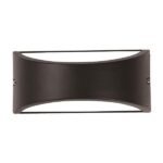 ΑΠΛΙΚΑ ΤΟΙΧΟΥ ΟΒΑΛ E27 MAX 10W LED 220X99X100 IP54 ΜΑΥΡΗ PRO EUROLAMP – 145-20214