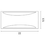 ΑΠΛΙΚΑ ΤΟΙΧΟΥ ΟΒΑΛ E27  220X99X100 IP54 ΜΑΥΡΗ PRO EUROLAMP – 145-20214