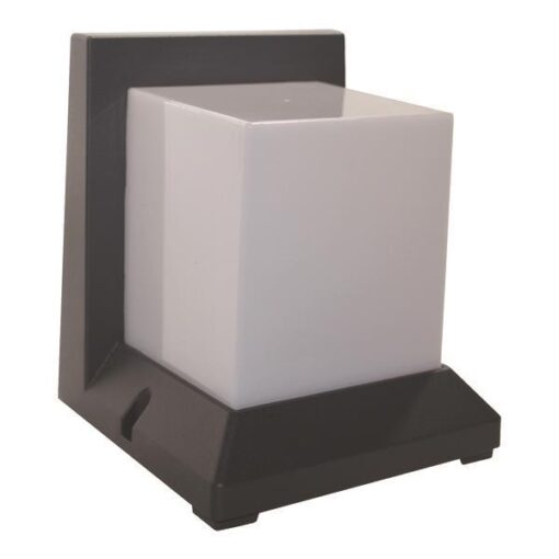 ΑΠΛΙΚΑ ΤΟΙΧΟΥ Ε27 190X166,5X166 IP54 ΓΚΡΙ EUROLAMP –  145-20600