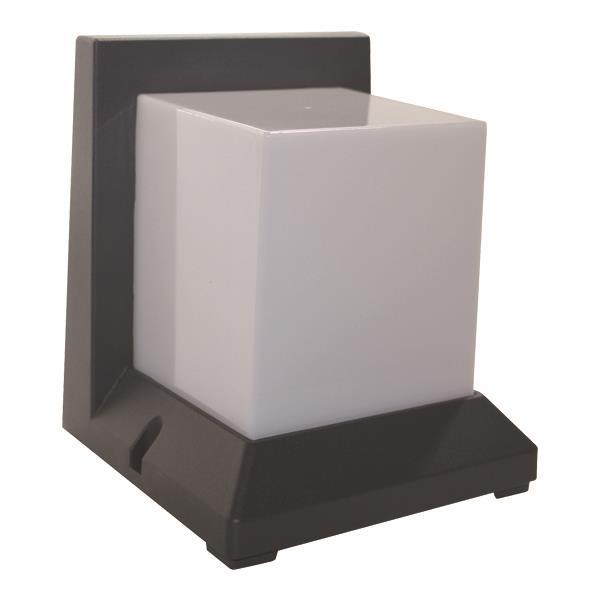 ΑΠΛΙΚΑ ΤΟΙΧΟΥ Ε27 190X166,5X166 IP54 ΓΚΡΙ EUROLAMP –  145-20600