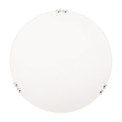 ΠΛΑΦΟΝΙΕΡΑ ΤΟΙΧΟΥ “PAROS” Φ30 Ε27 ΛΕΥΚΟ/ ΝΙΚΕΛ EUROLAMP – 145-22404