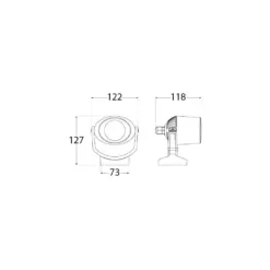 FUMAGALLI MINITOMMY EL SPIKE ΠΡΟΒΟΛΕΑΣ ΓΚΡΙ ΜΕ ΚΑΡΦΙ 3,5W GU10 310x122x135mm 2CCT (2700/4000K) EUROLAMP – 145-26107