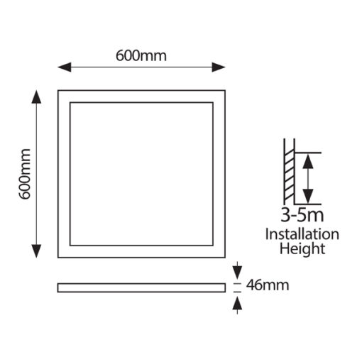 ΦΩΤΙΣΤΙΚΟ ΧΩΝΕΥΤΟ BACKLIGΗΤ PRO UGR19 60X60  32W 4000Κ 220-240V ΛΕΥΚΟ EUROLAMP – 145-56321