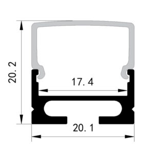 ΠΡΟΦΙΛ ΕΞΩΤΕΡΙΚΑ 2000*20,1*20,2° PLUS EUROLAMP – 145-70954