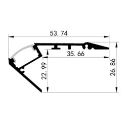 ΠΡΟΦΙΛ ΕΞΩΤΕΡΙΚΟ ΓΙΑ ΣΚΑΛΑ 2000*73,75*35,66*26,86 PLUS EUROLAMP – 145-70963
