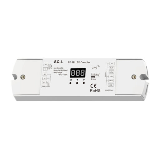 SPI RF CONTROLLER (PIXEL) ''SC-L'' 2 ΕΞΟΔΟΙ 5-24VDC EUROLAMP – 145-71432