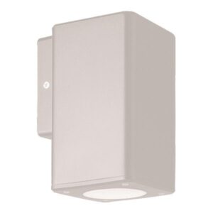ΑΠΛΙΚΑ ΤΟΙΧΟΥ ΜΟΝΗ ΤΕΤΡΑΓΩΝΗ DOWN ΠΛΑΣΤΙΚΗ GU10 ΛΕΥΚΗ EUROLAMP – 145-82000