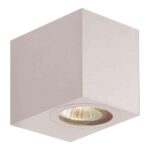 ΑΠΛΙΚΑ ΤΟΙΧΟΥ DOWN ΤΕΤΡΑΓΩΝΗ GU10 IP54 ΛΕΥΚΗ EUROLAMP – 145-82070