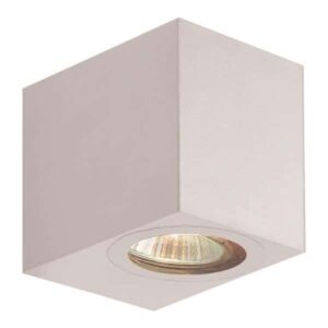 ΑΠΛΙΚΑ ΤΟΙΧΟΥ DOWN ΤΕΤΡΑΓΩΝΗ GU10 IP54 ΛΕΥΚΗ EUROLAMP – 145-82070