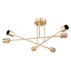 Φωτιστικό οροφής PWL-1122 pakoworld Ε27 χρυσό Φ61×25εκ 147-000071