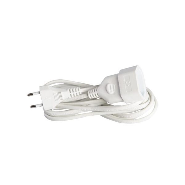 Προέκταση Πλακέ Γερμανικών Προδιαγραφών 3m 2X0.75mm με Προστασία Επαφών EUROLAMP – 147-13025