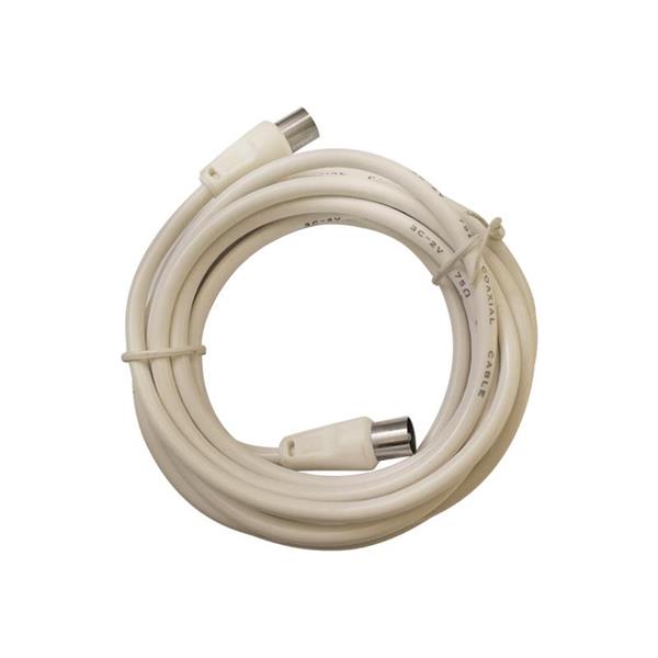 Προέκταση καλωδίου TV 1.5m αρσενικό σε θηλυκό Eurolamp 147-13126