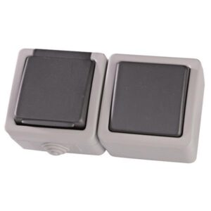 ΔΙΑΚΟΠΤΗΣ Α/R KAI ΠΡΙΖΑ ΣΟΥΚΟ ΓΚΡΙ IP54 EUROLAMP – 147-16215