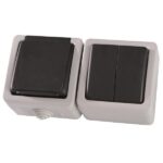 ΔΙΑΚΟΠΤΗΣ Κ/R Α/R KAI ΠΡΙΖΑ ΣΟΥΚΟ ΓΚΡΙ IP54 EUROLAMP – 147-16216