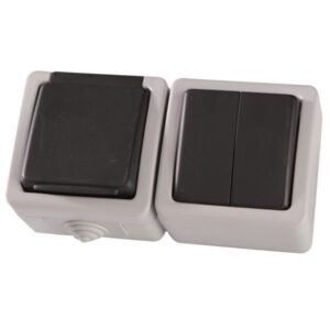 ΔΙΑΚΟΠΤΗΣ Κ/R Α/R KAI ΠΡΙΖΑ ΣΟΥΚΟ ΓΚΡΙ IP54 EUROLAMP – 147-16216