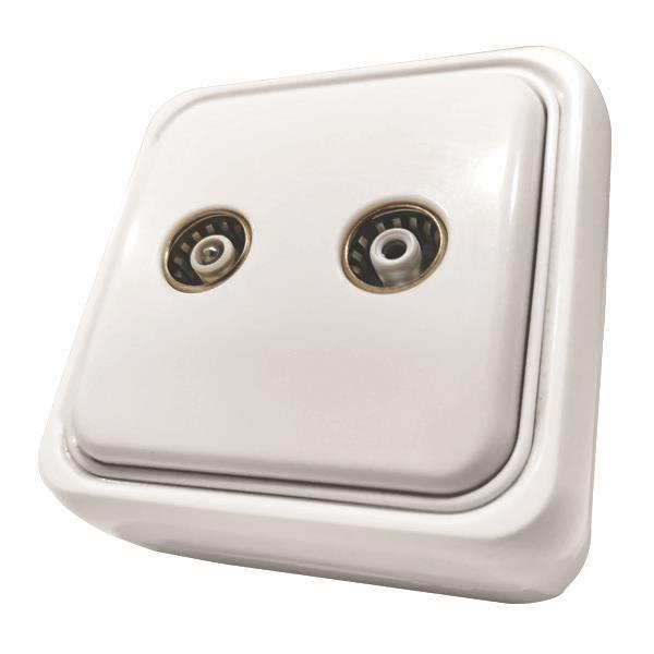 ΠΡΙΖΑ ΜΙΝΙ TV & FM ΤΕΡΜΑΤΙΚΗ ΛΕΥΚΗ IP20 EUROLAMP – 147-16242