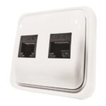 ΠΡΙΖΑ ΜΙΝΙ ΤΗΛΕΦΩΝΟΥ ΔΙΠΛΗ RJ11 & RJ45 ΛΕΥΚΗ IP20 EUROLAMP – 147-16247